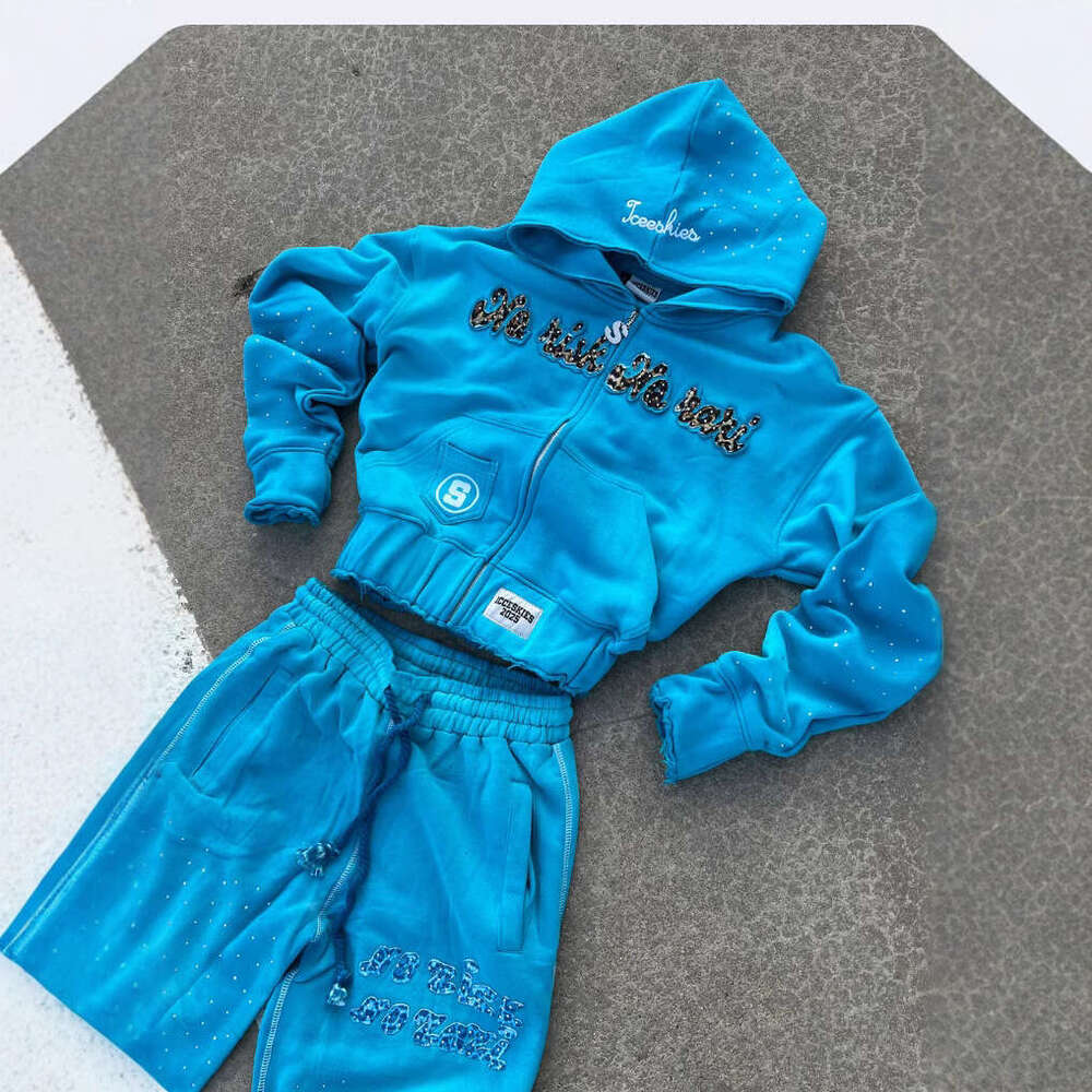 Spring Autumn Winter New Sweatshirt Fashion Sports Long Sleeve Pullover Hoodie Two-Piece Set