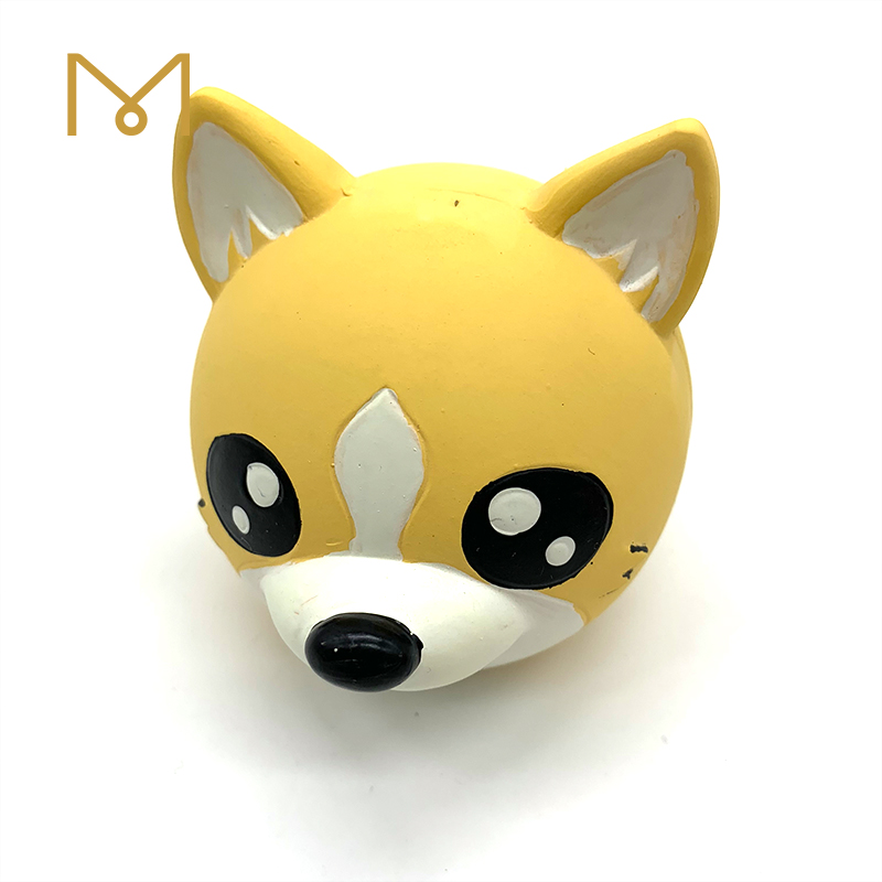 Latex Animal Ball Pet Toy Natural Rubber Bouncy Squeaky Dog Puppy Toy 5pcs/Pack