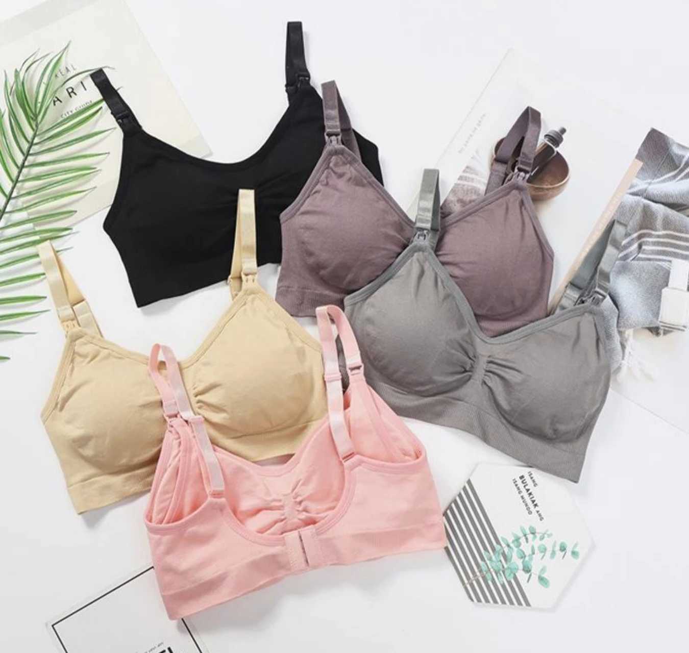 3pcs/Set Maternity Nursing Bras Cotton Breastfeeding Pregnant Underwear Seamless Large Size BreaTHable Push Up Bra Z250730