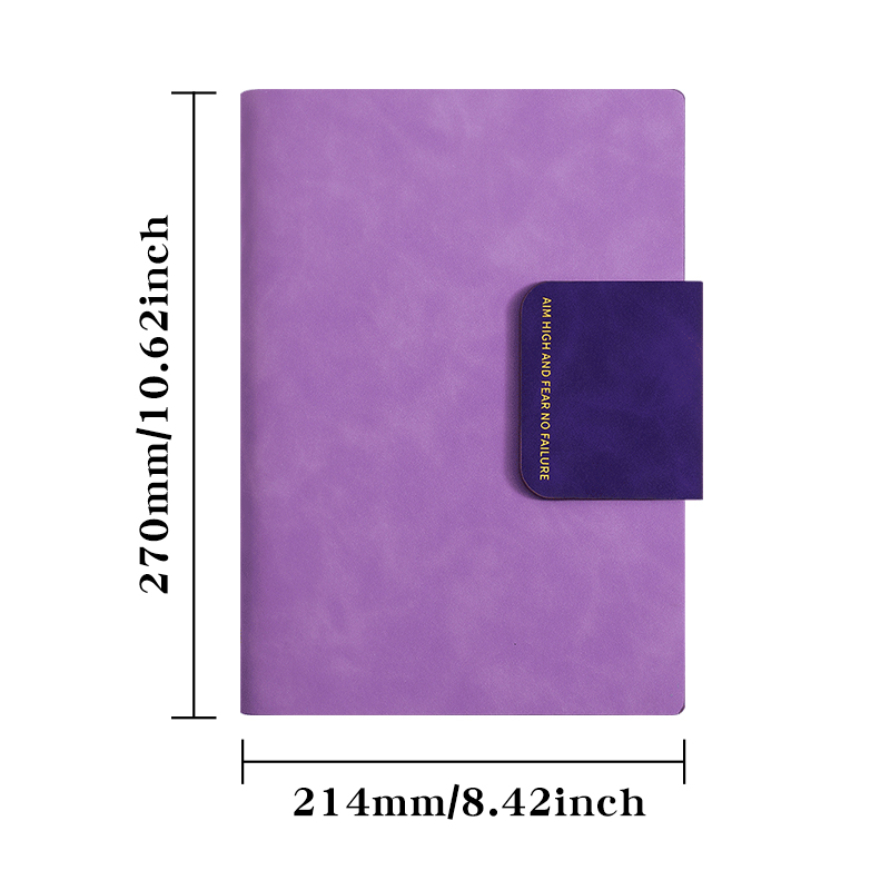 A5 B5 Magnetic Closure Retro Color Lined Planner Notebook Softcover Business Notepad with Magnetic Buckle