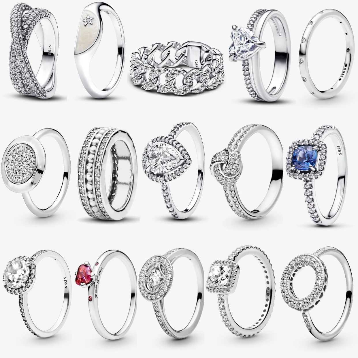 High Quality 100% 925 Sterling Silver Sparkling Drop Round Daisy Birthday Romantic Ring Suitable for Ladies Banquet Fine Jewelry y250730