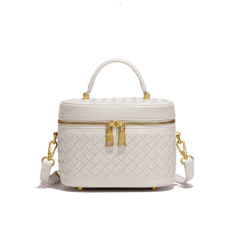 2025 Women Trendy Small Square Elegant Versatile Woven Handbag Fashion Simple Single Shoulder Crossbody Mini Box Bag