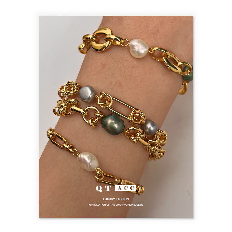 Light Luxury High-end Pearl Madam Bracelet Natural Genuine Pearl Exquisite Niche Classic Versatile Designer Bracelet