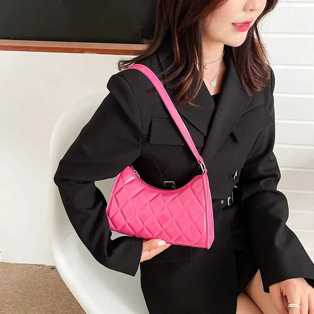 Women Underarm Bag PU Leather Casual Handbags Totes Shoulder Bags Shopper Bag Y250730