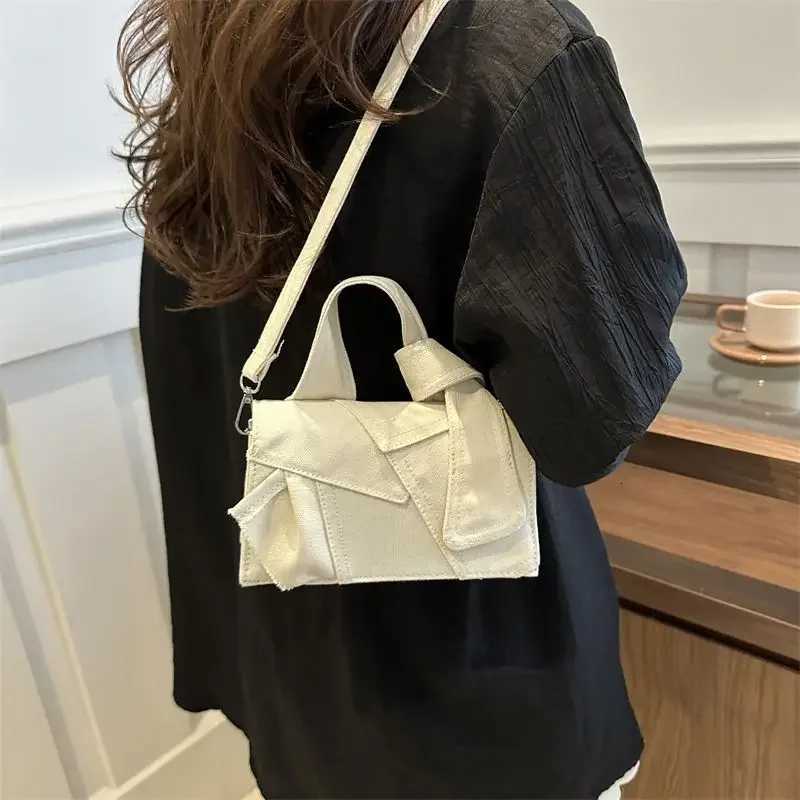 Women Bag Demin FAshion All-maTCh Simple Office Lady PaTChwork Shoulder Bags Pures and Bags Crossbody Bag Y250730
