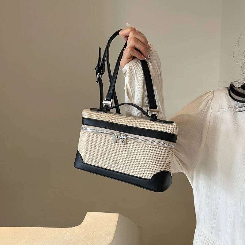 Fashion Box Women Handbags Designer Thick Canvas Shoulder Crossbody Bags Casual Spring and summer Small Purses 2025 bolso mujerluxury bag tote bag
