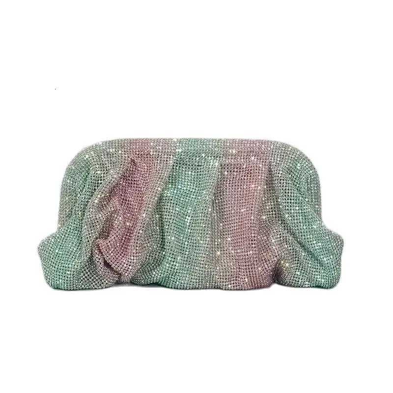 Wedding Party Clutch Purse Glitter Shiny Rhinestone Diamond Evening Bag Designer Womens Handbag Shoulder Crossbody Bag Y250730
