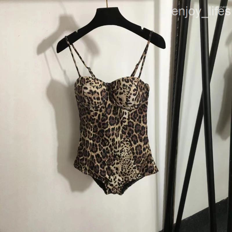 Womens Swimwear Luxury Design One-piece Swimsuits Classic Leopard Print Designer Brand Beach Sexy Bikini Sets