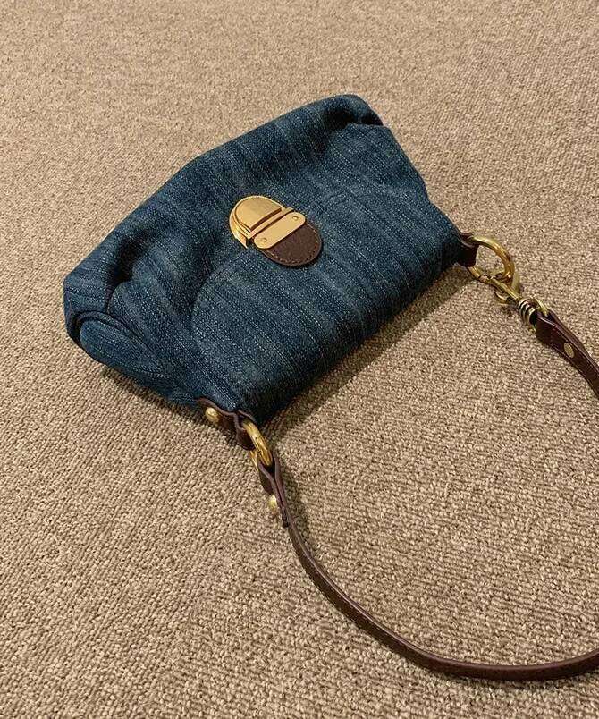 Fashion Denim Women Shoulder Bags small Lady Axillary bags ladies Handbags blue Cowboy Female totes wallet bolsas