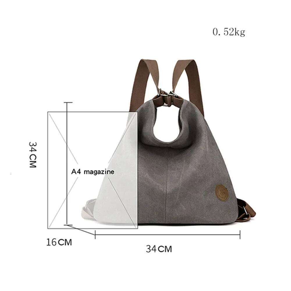 Multifunctional Fashion Women's Backpack High Quality Canvas Female Shoulder Bag Designer Ladies Tote Bags Mochilas Mujer