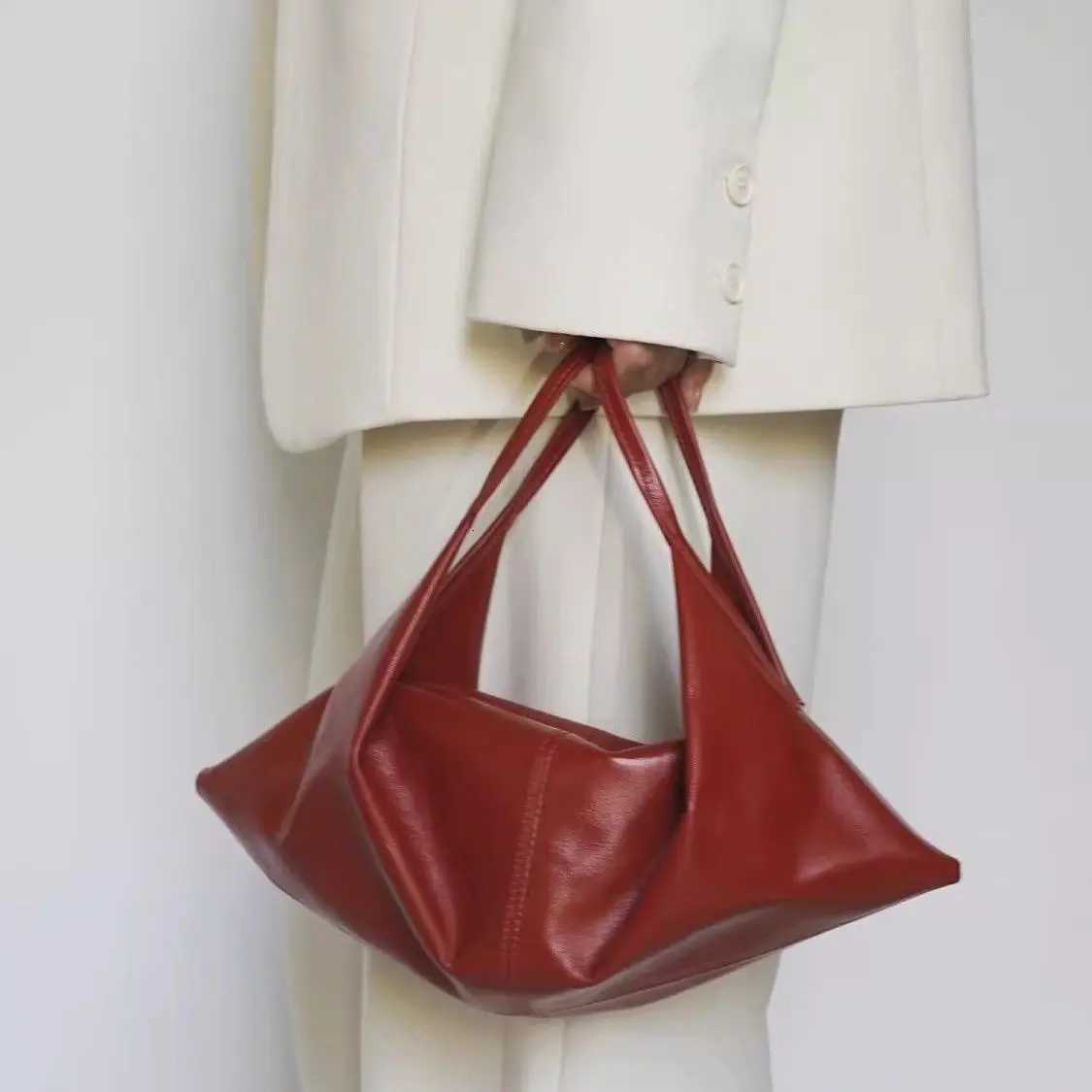 Women Bag Koren PU FAshion Simple Office Lady Shoulder Bag Handbag Pures and Bags Crossbody Irregular Bag Y250730