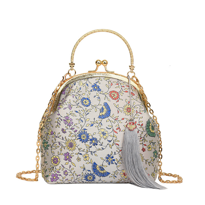 Hanfu Qipao Handbag High-end Exquisite Shell Chinese Style Embroidery Chain Shoulder Crossbody Bag ddmymoon