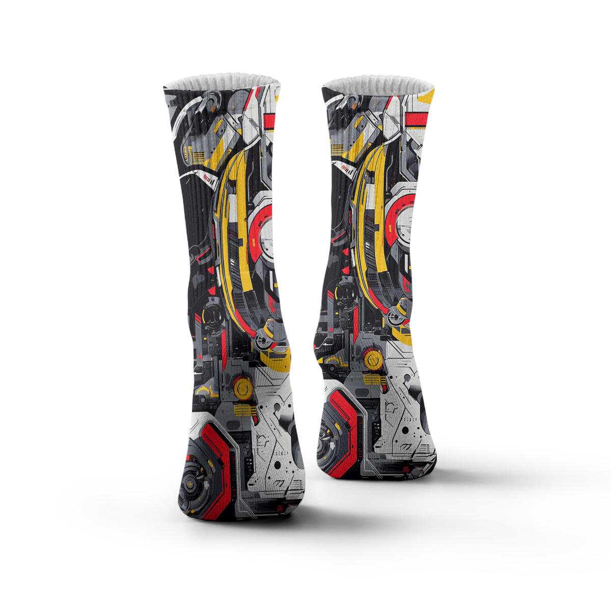 Cyberpunk Mech Design Unisex Tube Designer Socks C128