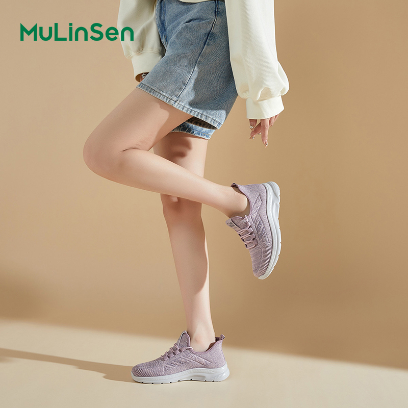 Mulinsen women's shoes summer thin mesh sports leisure 2025 new mother middle-aged and elderly comfortable breathable running shoes