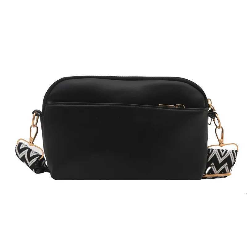 Casual Solid Color Women Square Shoulder Bags Simple Commuter Ladies Soft Pu Messenger Bag Double-layer Female Handbags Purse Y250730