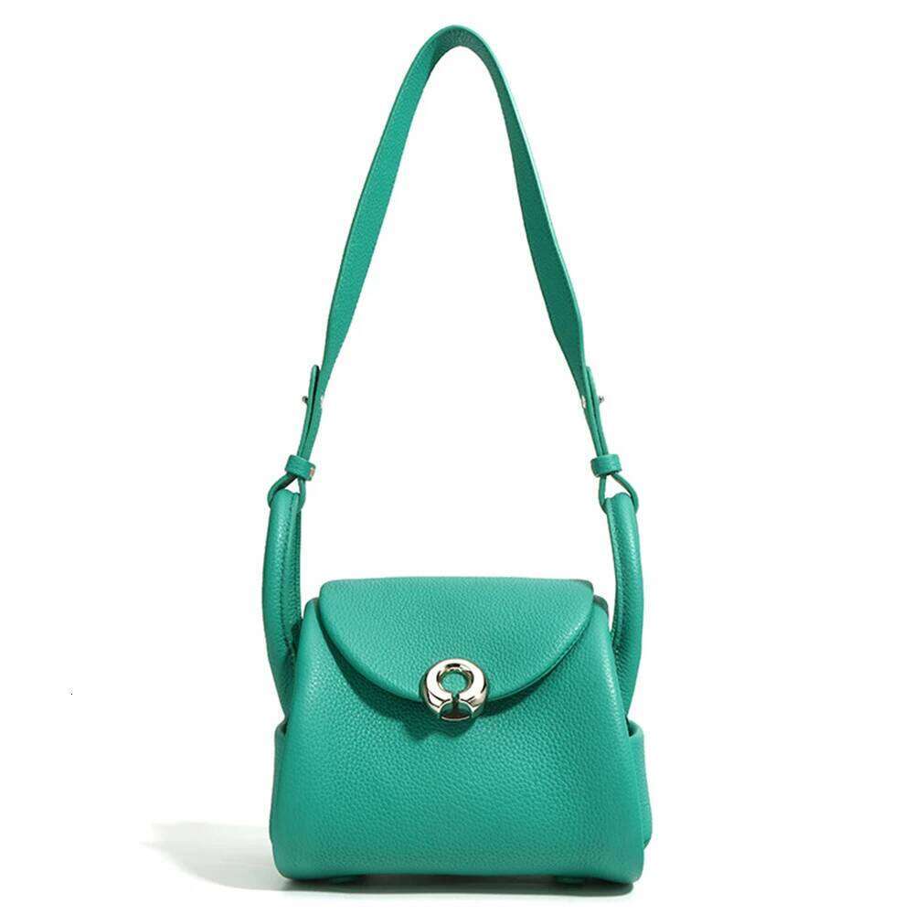 Genuine Leather Women Shoulder Custom Female Cowhide Crossbody Bag Personalize Name Original Brand New Handbags