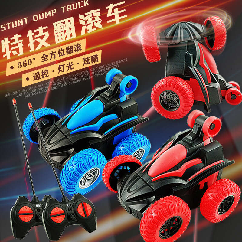 TikTok Car, Flip Stunt Toy, Electric Light Remote Control Car Toy