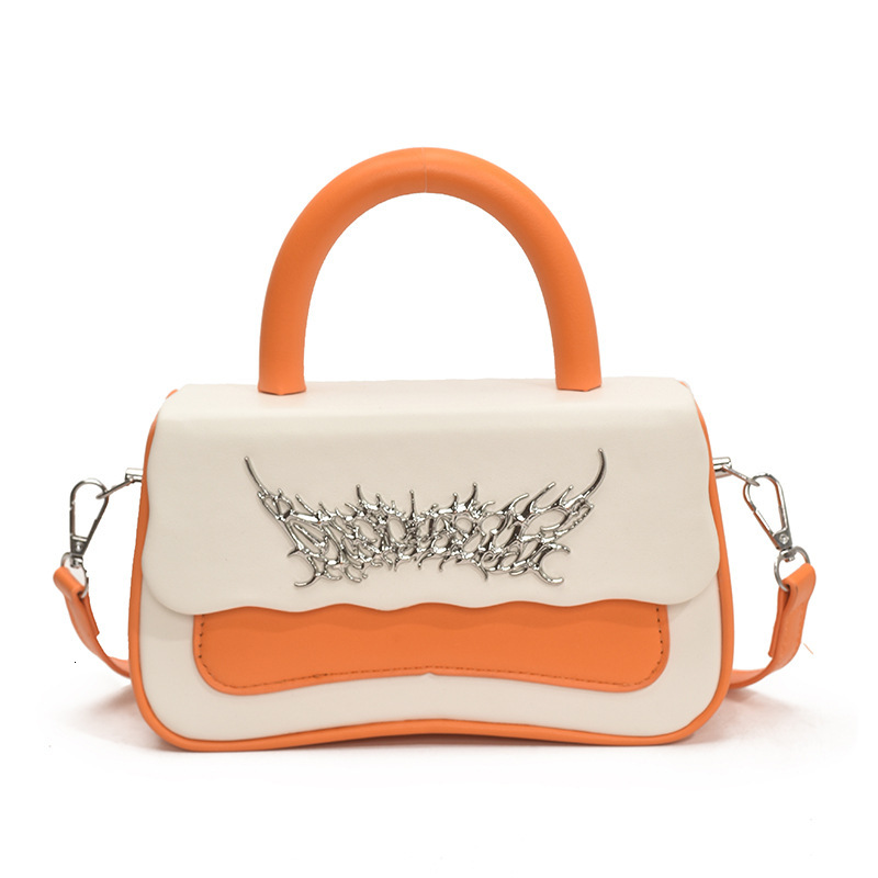 Trendy and Unique Handbag 2025 New Fashion Trend Shoulder Textured Color-Block Crossbody Box Bag ddmymoon