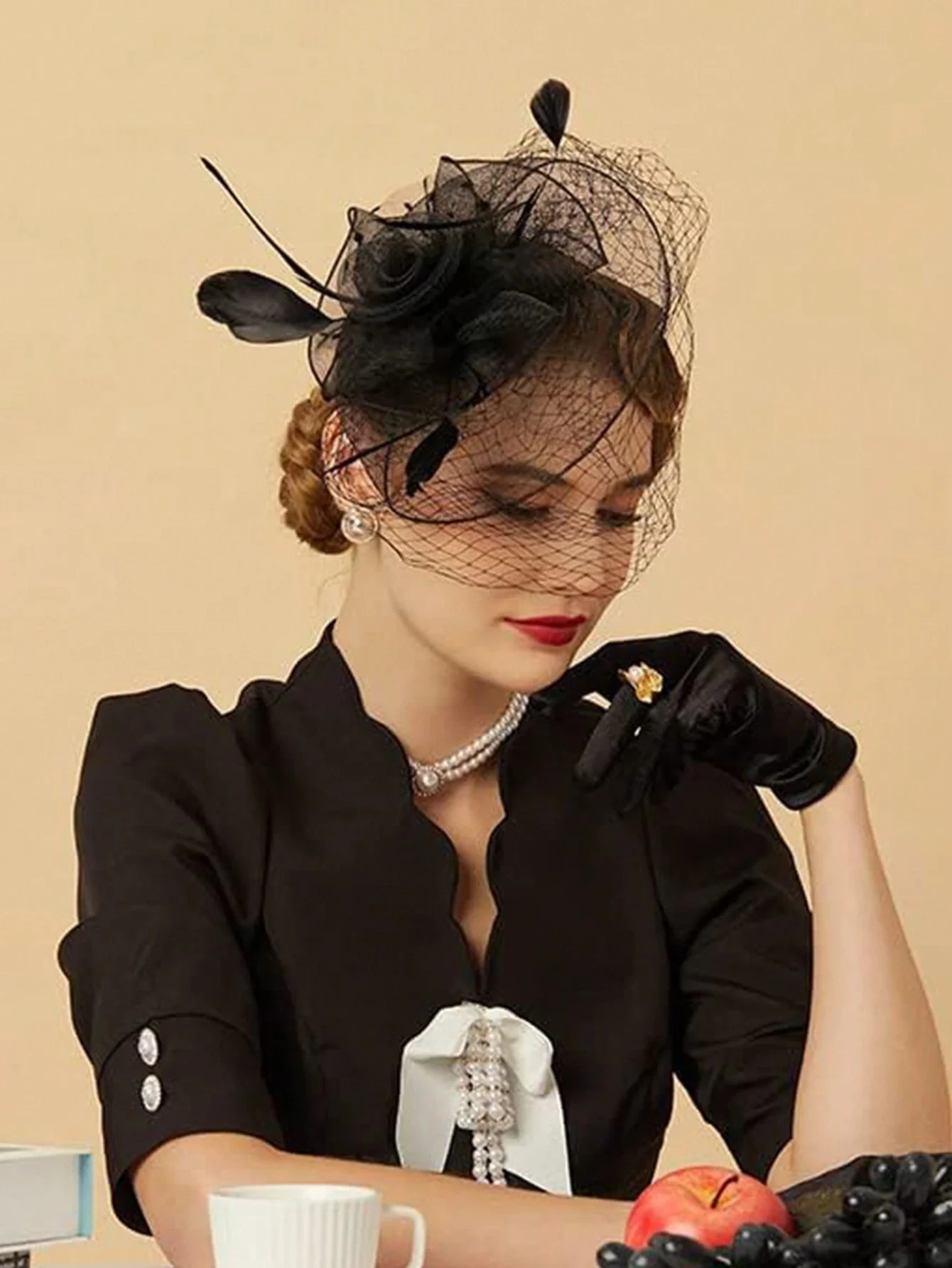 1pc Women Fashion Fascinators Cocktail Headband Headwaer Hat For Wedding And Tea Patry 250729