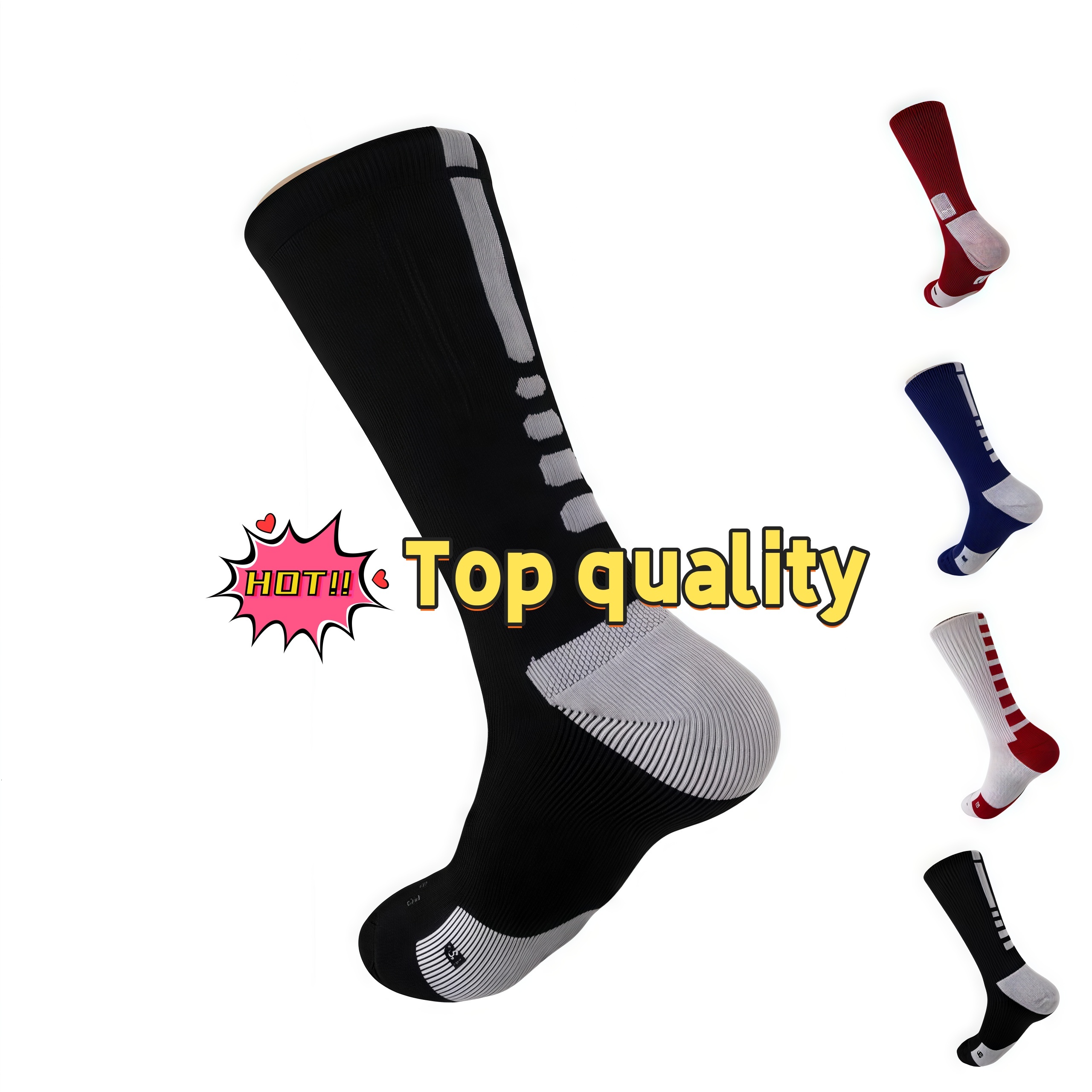 2pcs=1pair Socks USA Professional Elite Basketball Terry Long Knee Athletic Sport socks for men Fashion Compression Thermal Winter wholesales