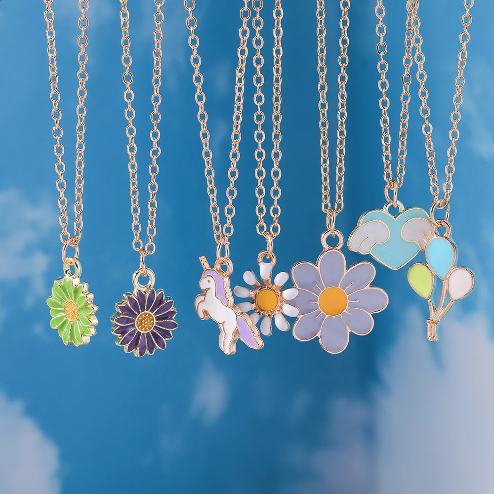 Boho Shell Necklace Sea Beach Lovely Fish Mermaid Heart Star Pendant For Women Children Summer Jewelry Gifts Bohemian 250716