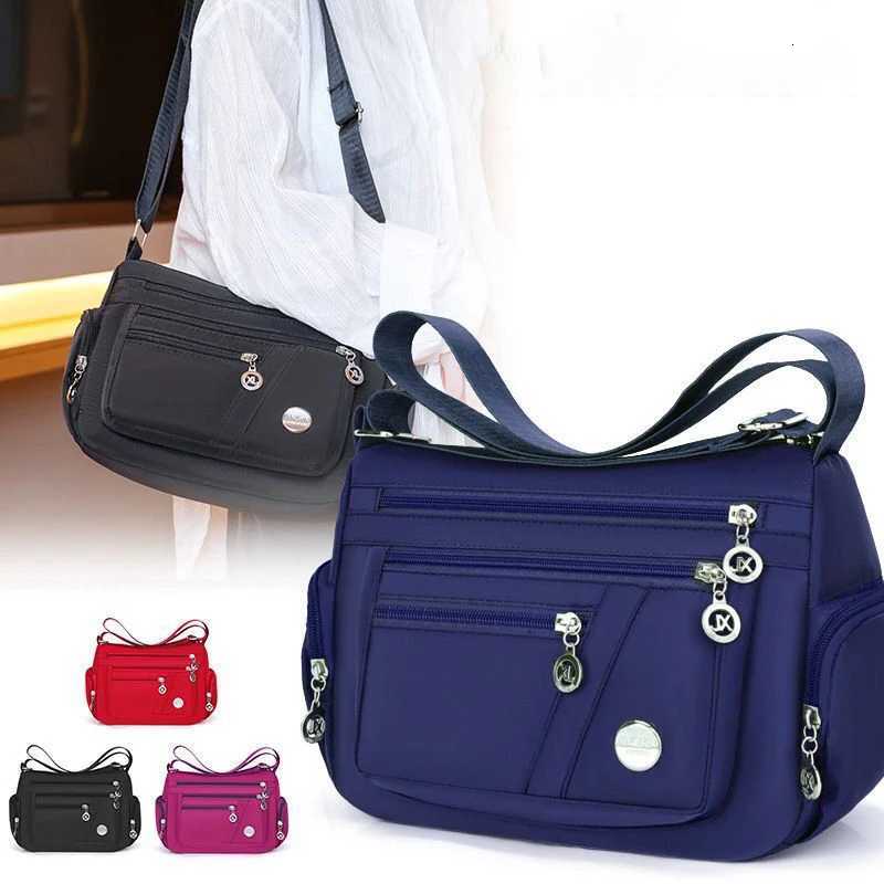 Casual Women Shoulder Messenger Bag Oxford Waterproof Zipper Handbags Package Female Large Capacity Travel Crossbody Bag Y250730