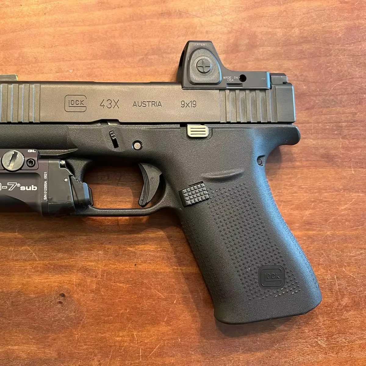 Tactical RMcc Compact Pistol Red Dot Sight 3.25 MOA Reflex Gun Scope for Glock43X Mos G43X G19 Glock19 Mos IWB Airsoft Holster R250730