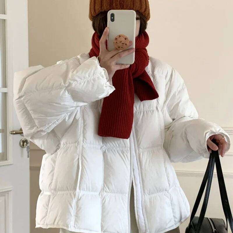 Designer Clothing 2025 Women's Models Fall Winter Tops Coat Down Jacket Short Warm Retro Simple Comfortable Loose Leisure Fashion Advanced Soft N