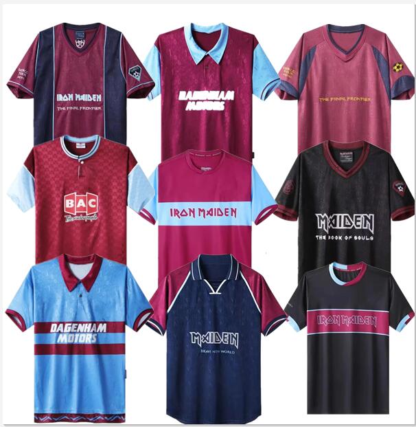 1986 89 West retro soccer jerseys Iron 1990 95 97 DI CANIO KANOUTE LAMPARD 1999 2001 2008 2010 2011 Football Shirts Men Uniforms