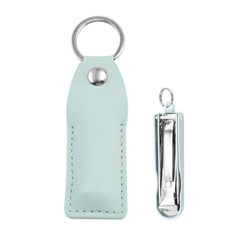 Folding Stainless Steel Nail Clippers with Sharp Blade Edge - Convenient Keychain Tool