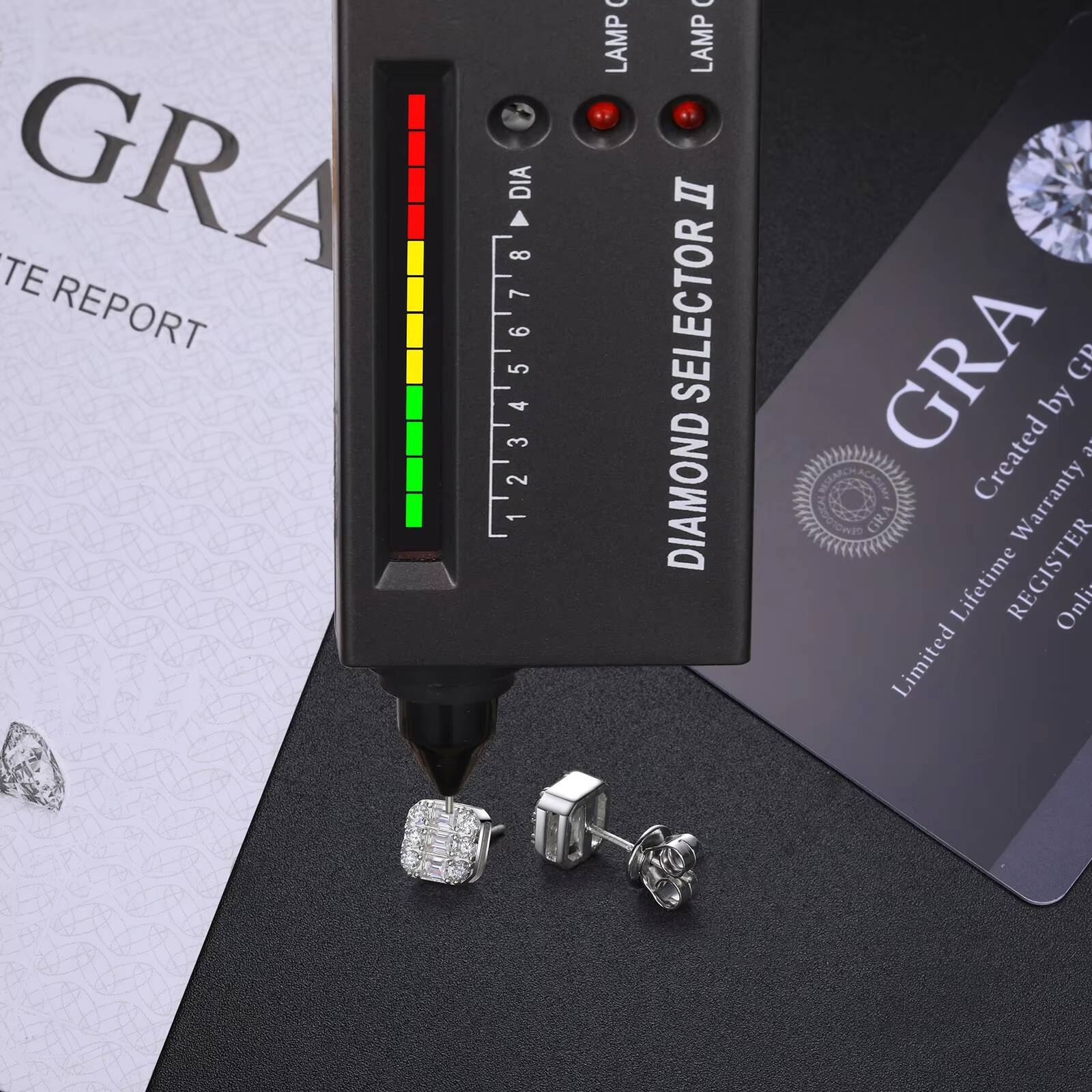 Cheap Price Wholesale Jewelry 925 Sterling Silver VVS Baguette Moissanite Diamond Geometric Stud Earrings for Men Women