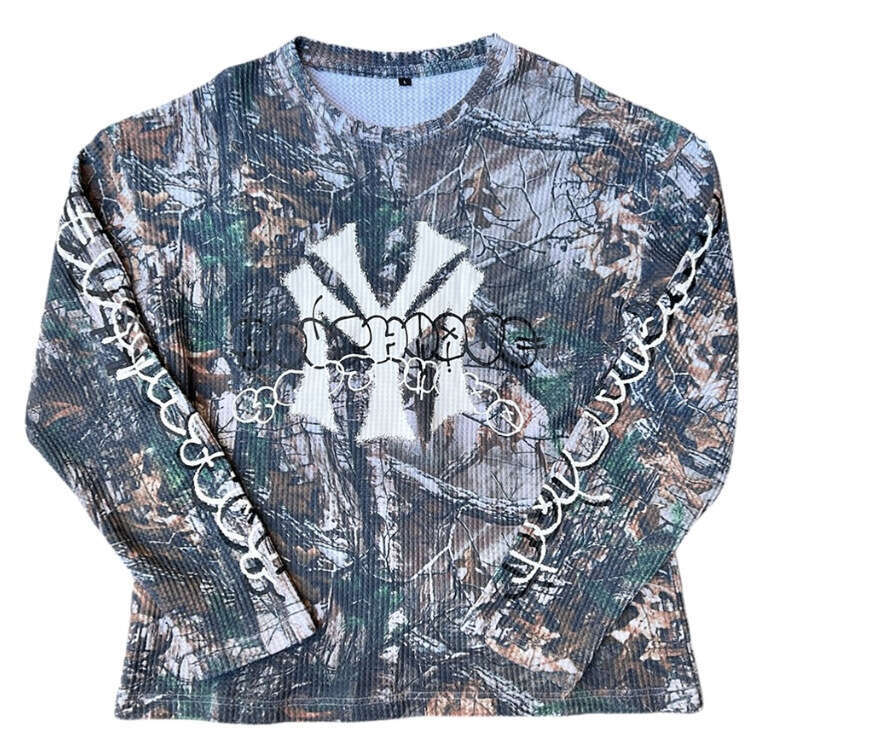 2025 Men's New Printed Long Sleeve Crew Neck T-Shirt