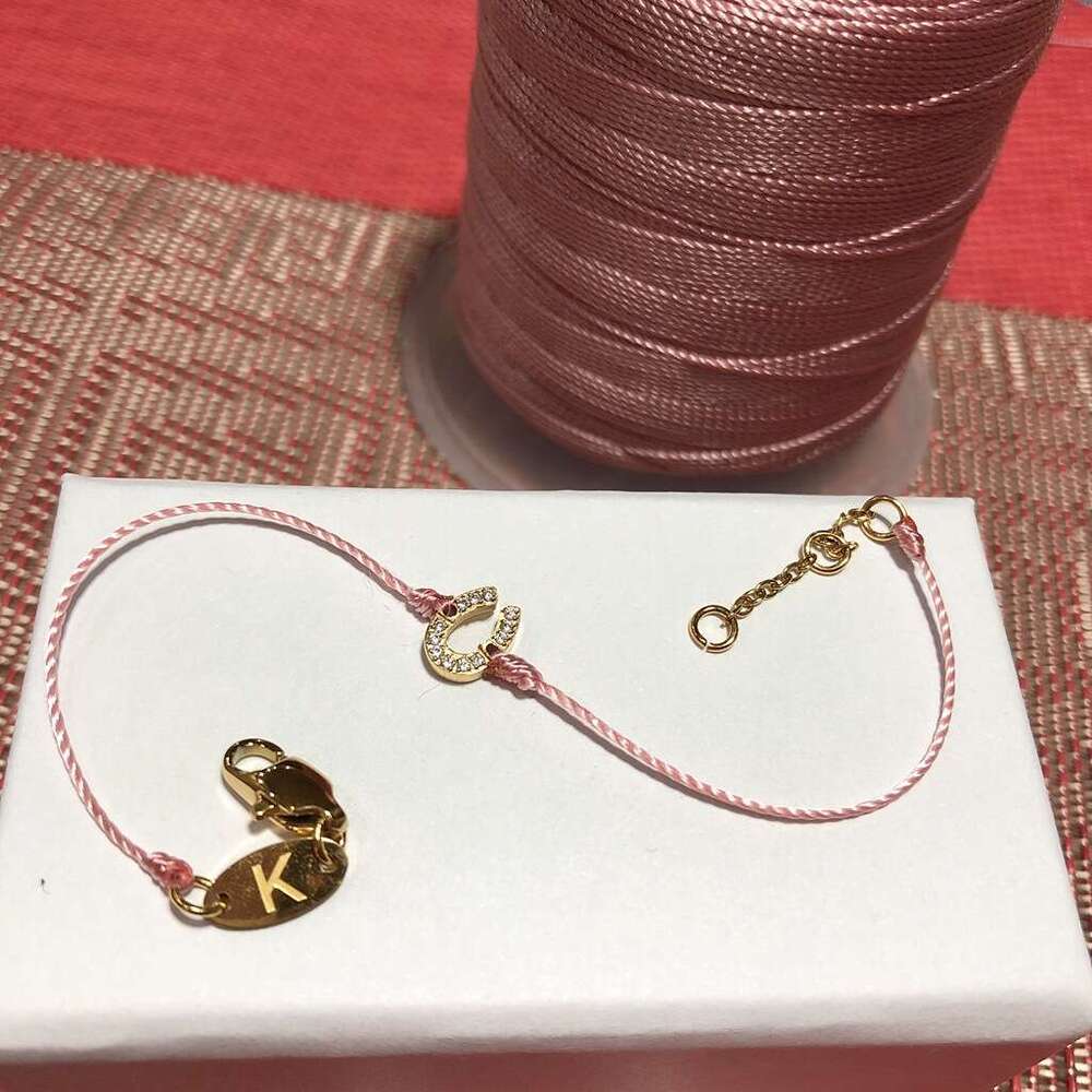 French Style Titanium Steel Mini Horseshoe Buckle Bracelet with 5A Zirconia, Non-Fading, Exquisite and High-End Handmade Fresh Design