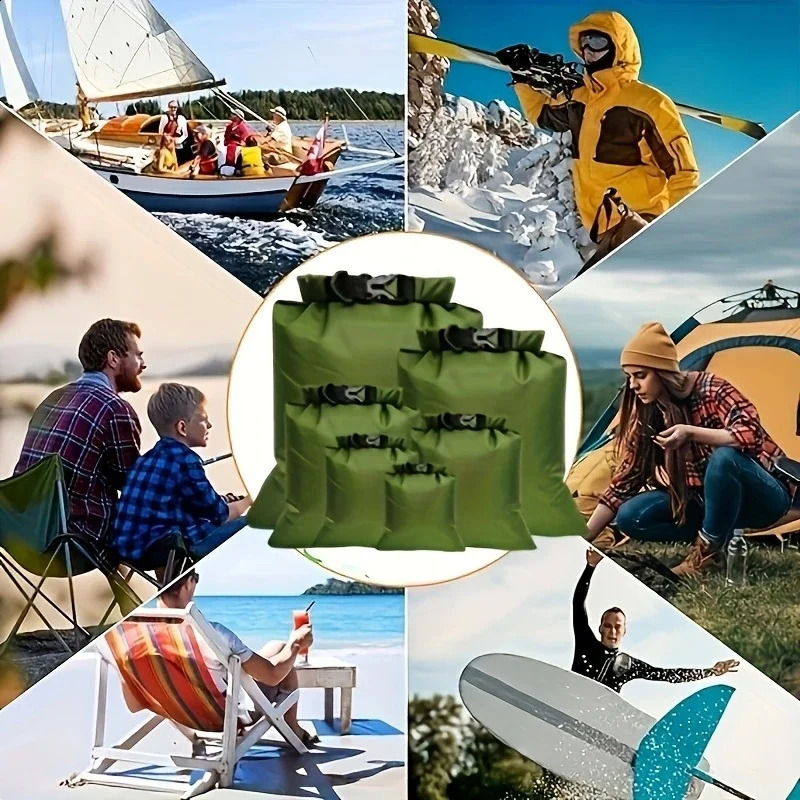 6piece dry bag set lightweight and largecapacity tearresistant bags suitable for outdoor activities like hiking campin 250729
