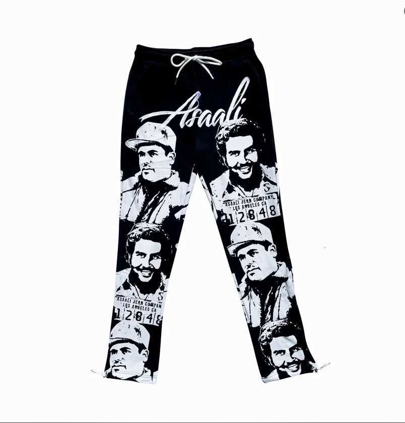 2K High Street Retro Womens Casual Sports Pants Set Harajuku Fashion Personalized Character Pattern Printed Zipper Hoodie Set XJ250731