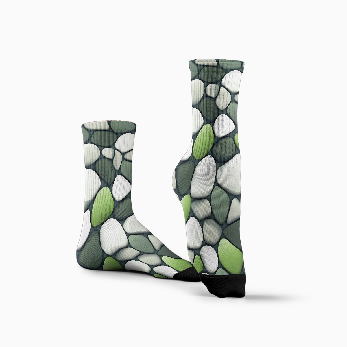Nature - Inspired Stone Pattern Unisex Tube Designer SocksC120
