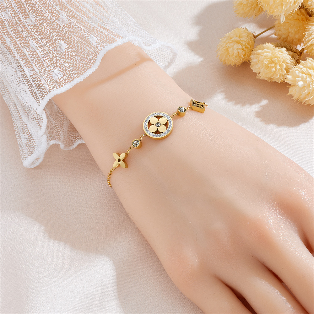 Designer Earrings For Women's Earrings Titanium Steel Colorless Necklace Bracelet Earrings Collection Personality Simple Style Fashionable Luxury