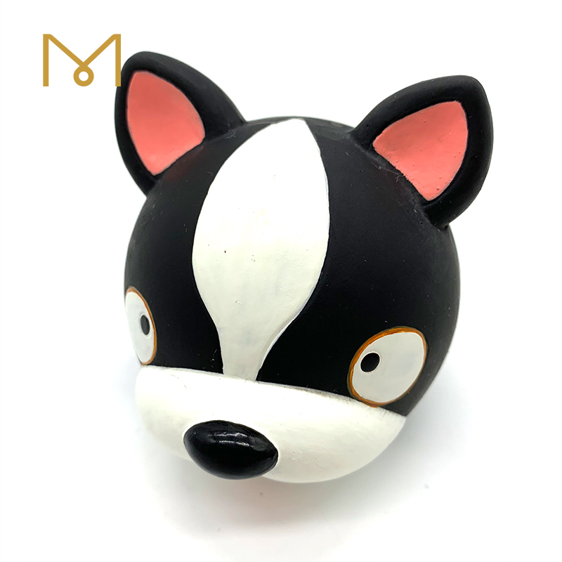 Latex Animal Ball Pet Toy Natural Rubber Bouncy Squeaky Dog Puppy Toy 5pcs/Pack