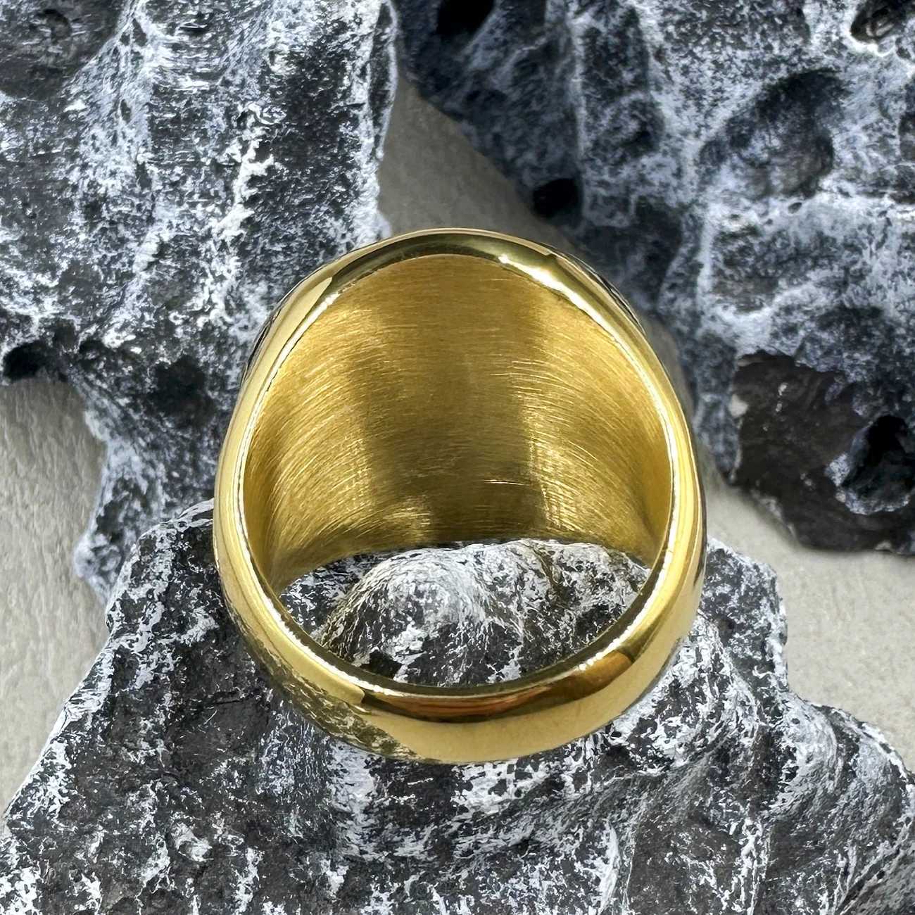 Hot Sale Mens Knight Cross Templar Ring Punk Stainless Steel Seal Jewelry Fashion Personality Hip Hop Rock Unisex Finger y250730