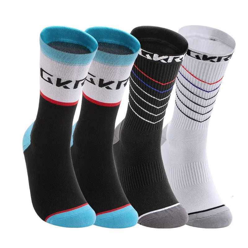 4pairs 2023 New Cycling Socks Bike Nurse Compression Road Bike Running Mtb Knee-high White Sports Funny Brand Black Z250731