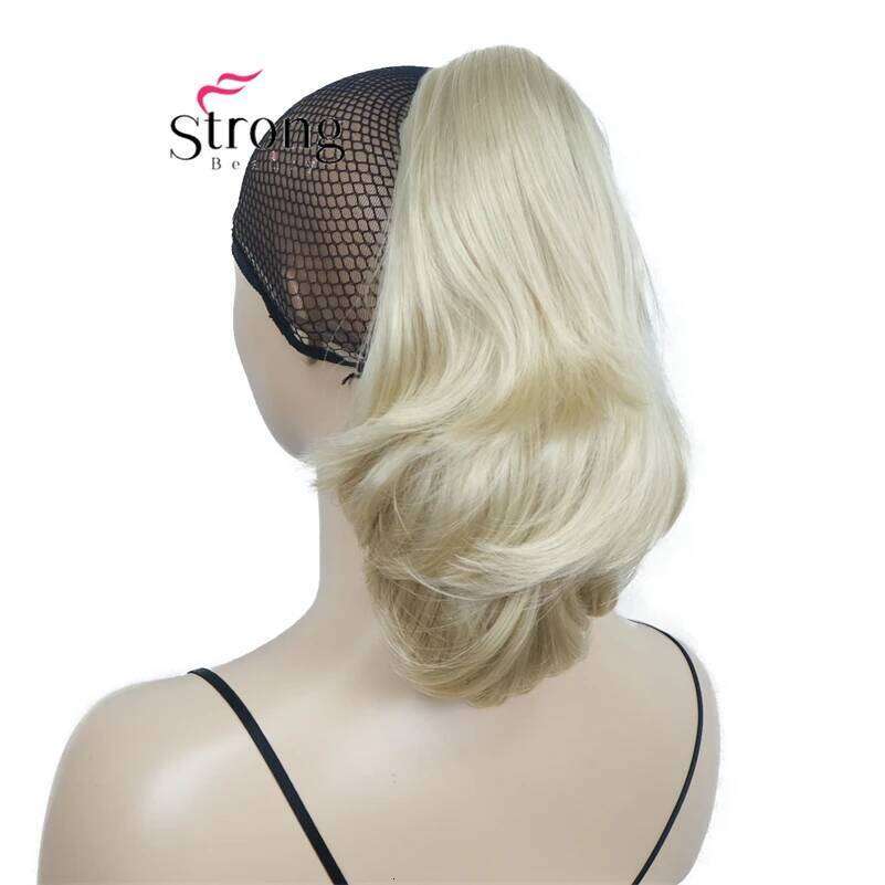 Strongbeauty 12" Curly Styled in Claw Ponytail Hair Extension Dual Use Synthetic Hairpiece 125g with a Jaw/claw Clip