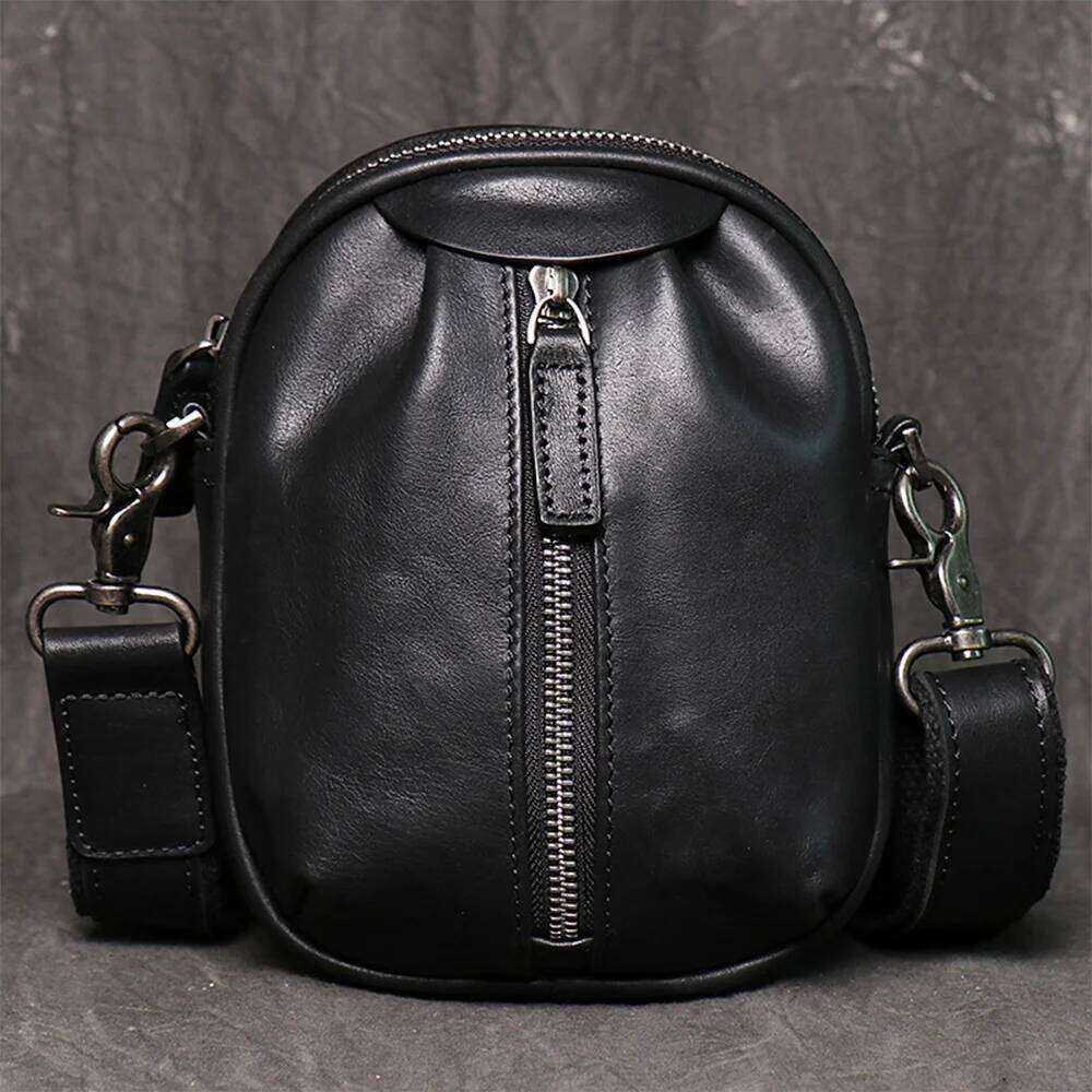 LUOKIR Women's First Layer Cowhide Shoulder Men's Fashionable And Versatile Crossbody Large Capacity Leather Phone Bag 250731