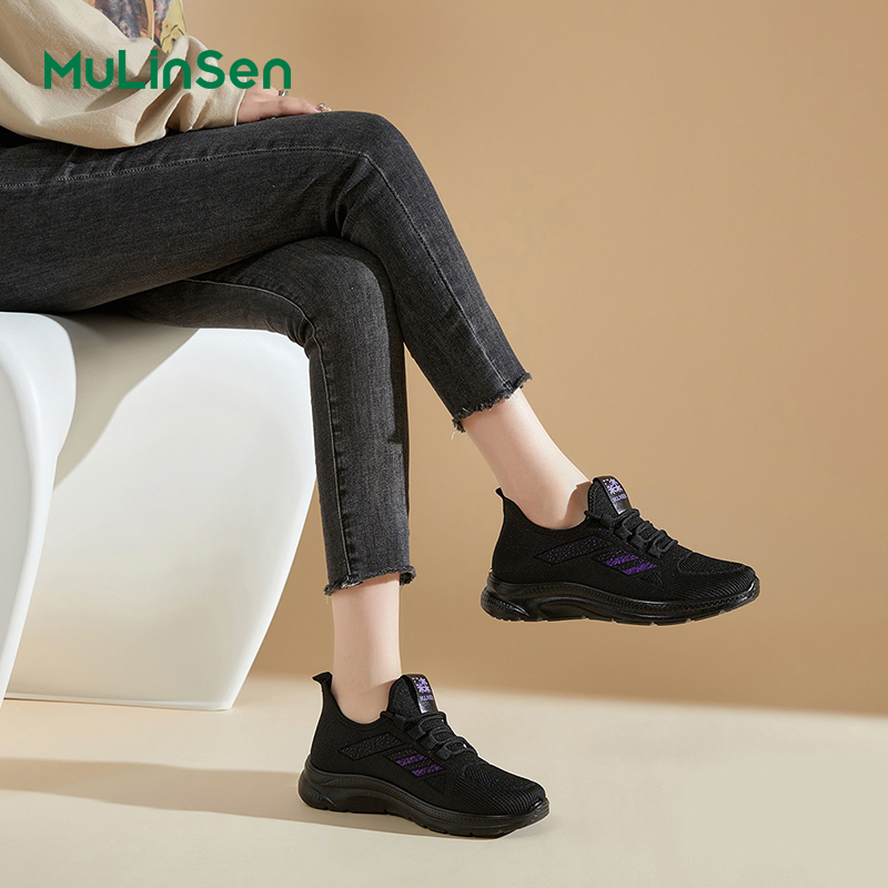 Mulinsen women's shoes summer thin mesh sports leisure 2025 new mother middle-aged and elderly comfortable breathable running shoes