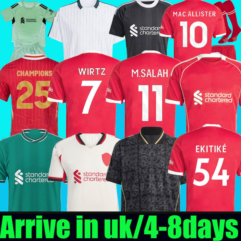 25 26 WIRTZ EkitikE ISAK soccer jerseys DIOGO J frimpong Kerkez 2025 2026 Camiseta men kids football shirts home away ALLISTER uniforms Special 2005 s