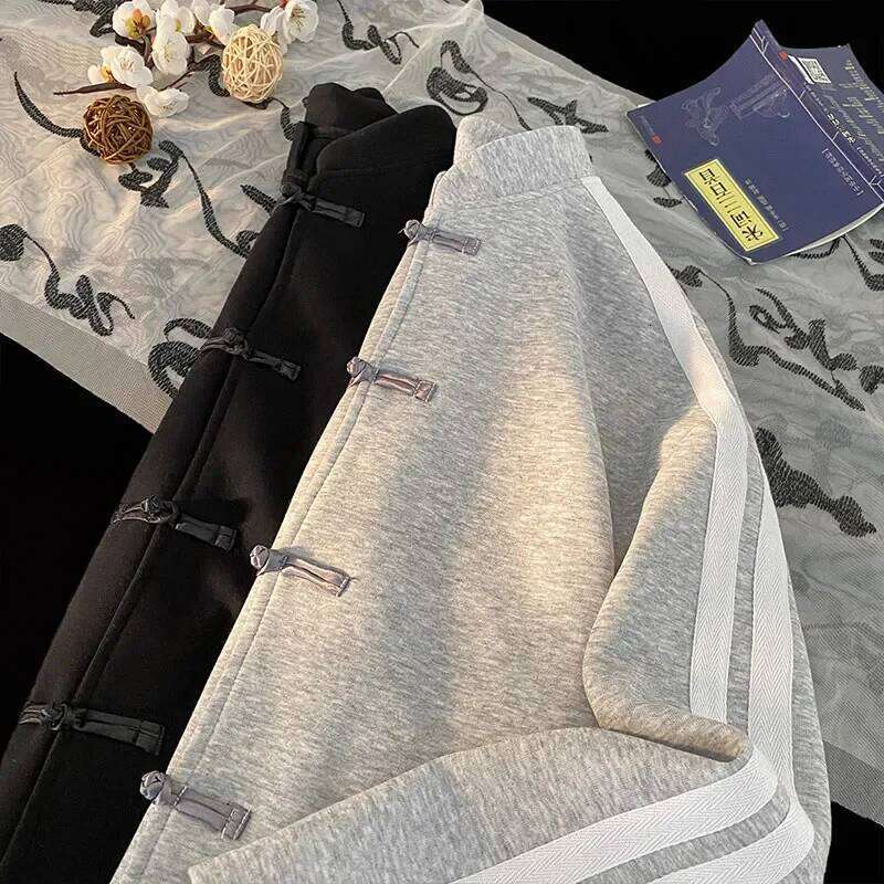 Designer Clothing 2025 New Buttoned Cardigan Sweatshirt For Men Women 2025 Spring Loose Top Trendy Brand Chinese Style Heavyweight Jacket