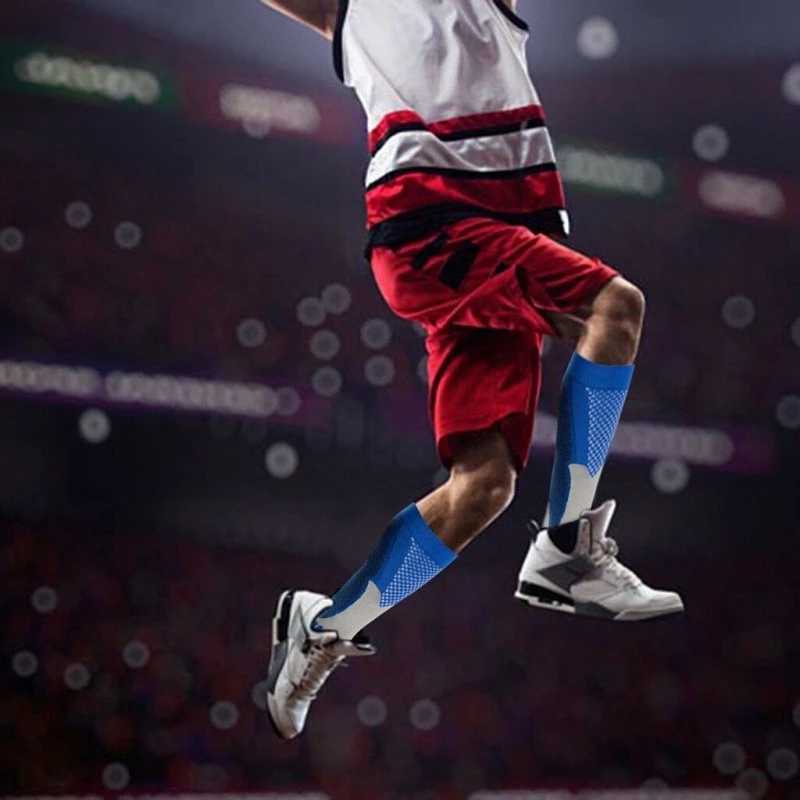 3 Pairs Pack Socks Compression Socks 30 mmHg Fit for Medical Edema Diabetes Varicose Veins Running Sports Socks Size XXL Z250731