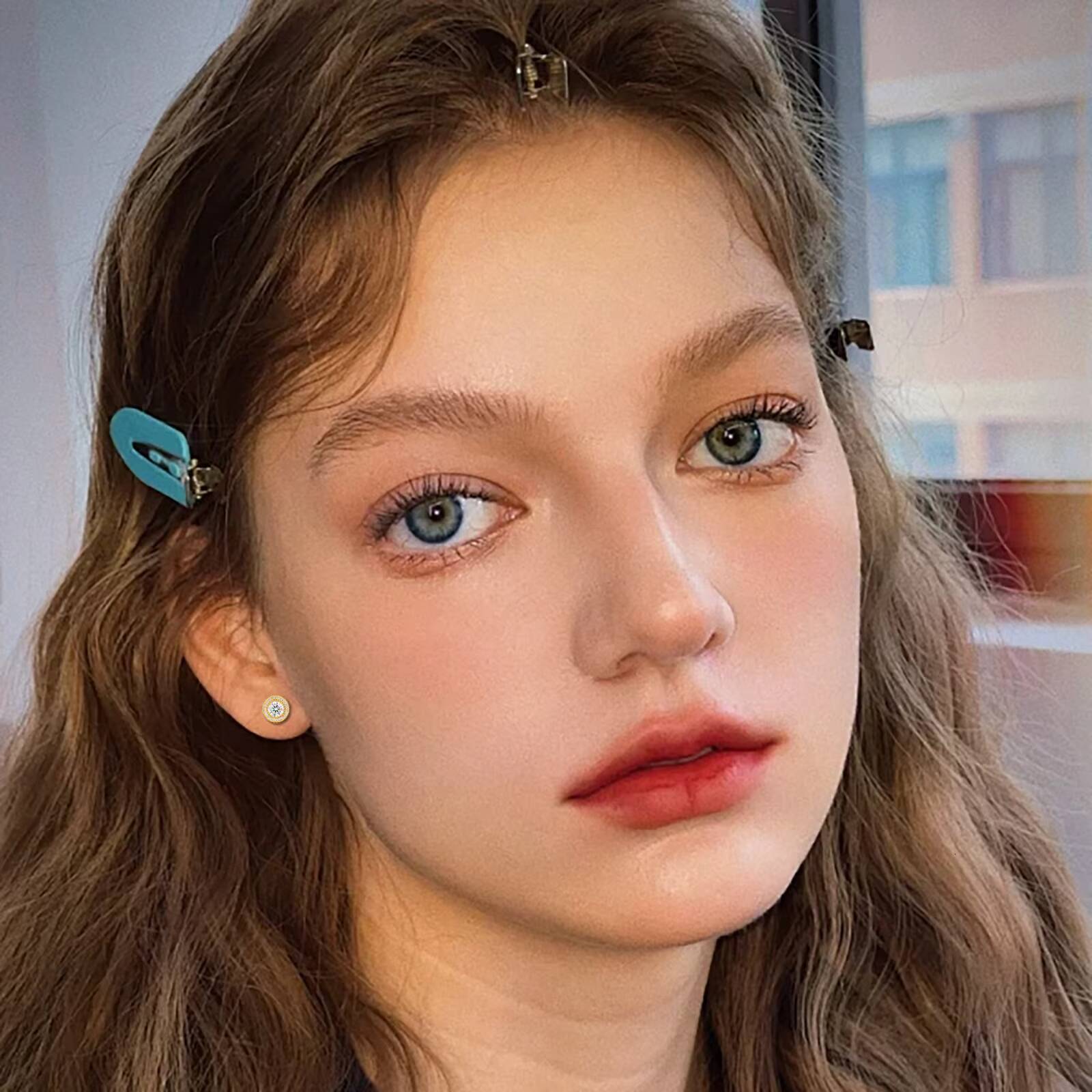 Fine Unisex Jewelry Gold Plated 925 Sterling Silver VVS Moissanite Diamond Cluster Halo Stud Earrings for Men Women