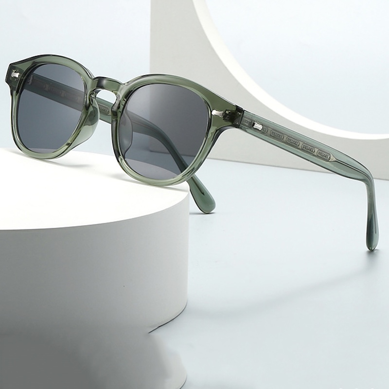 Round Sunglasses Men Johnny Depp Vintage Retro Classic Japan Style Cat Eye Women Luxury Brand Designer New Trendy Outdoor Travel Ultraviolet Protectio