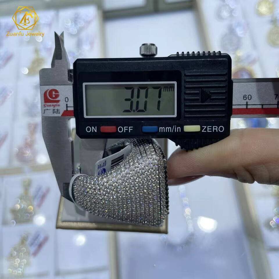 NEW 925 Sterling Silver GRA Hip Hop Iced Out Bling Ring VVS Baguette Cut Moissanite Gift for Men and Women Passes Diamond Tester