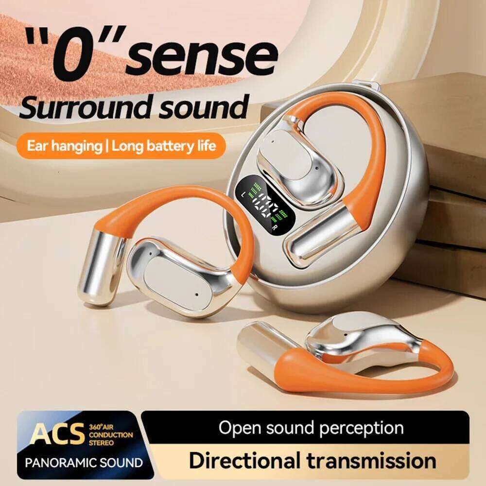 Designer Famous Brand M OWS Open Translation Ultra Long Life Hanging Ear Wireless Bluetooth Headset Aluminium Gold Sport Style